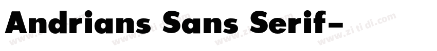 Andrians Sans Serif字体转换